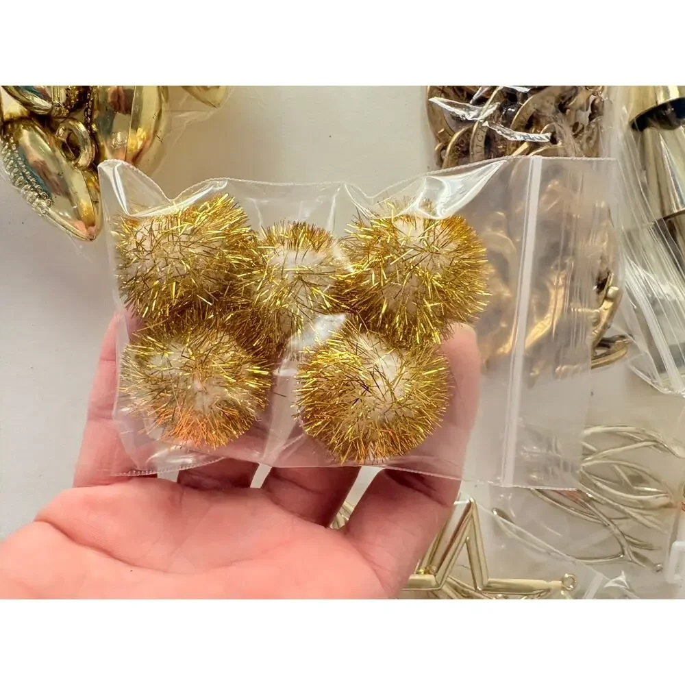 Craft Lot Gold Homecoming Mum Charms Football Stars Megaphones helmets horseshoe